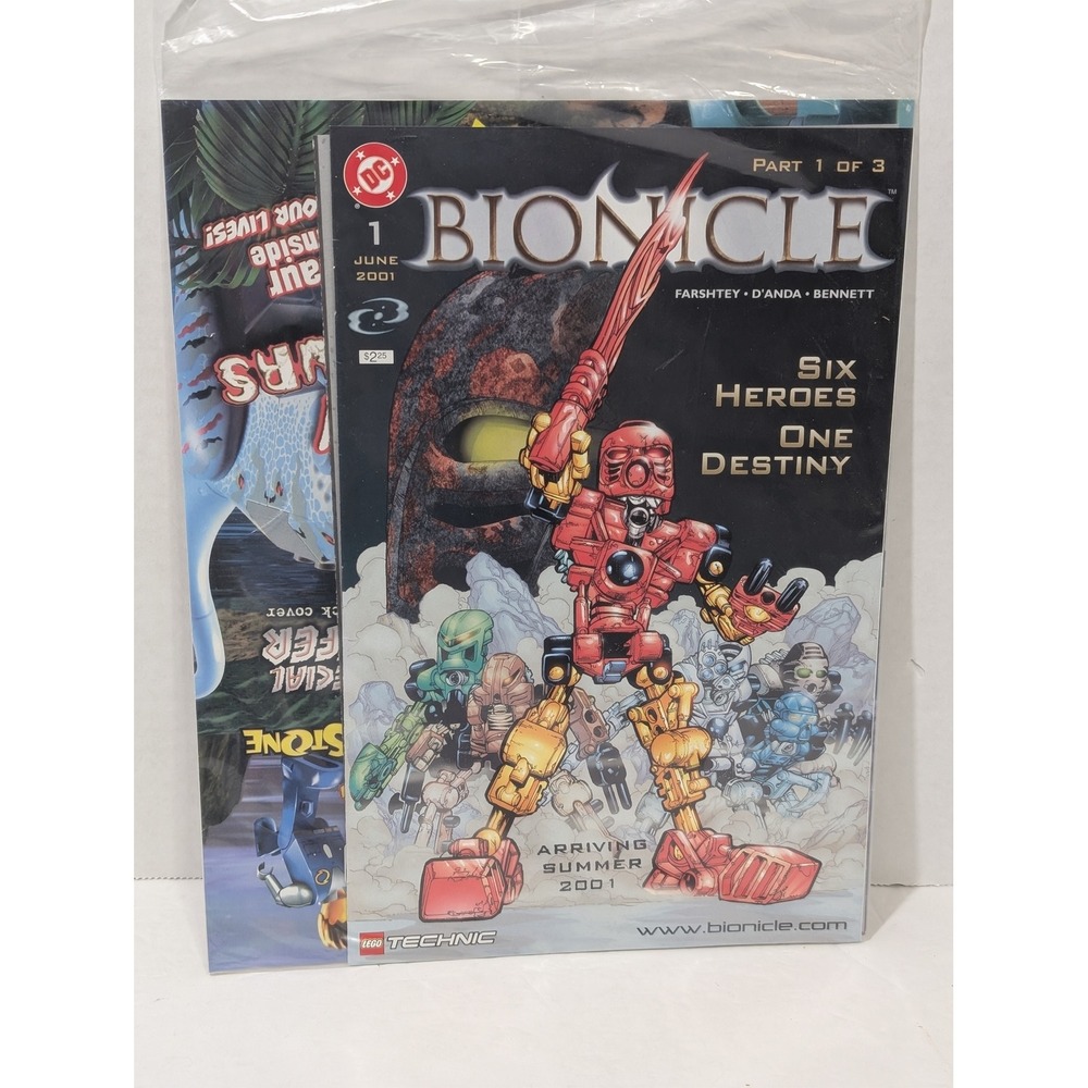 DC Bionicle Comic #1 June 2001 OS Multicolor Excellent LEGO Technic Promo 1st Ed